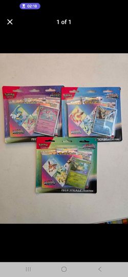 Pokemon Prismatic Evolutions Tech Sticker Pack Set