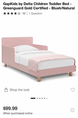 GAP pink toddler bed