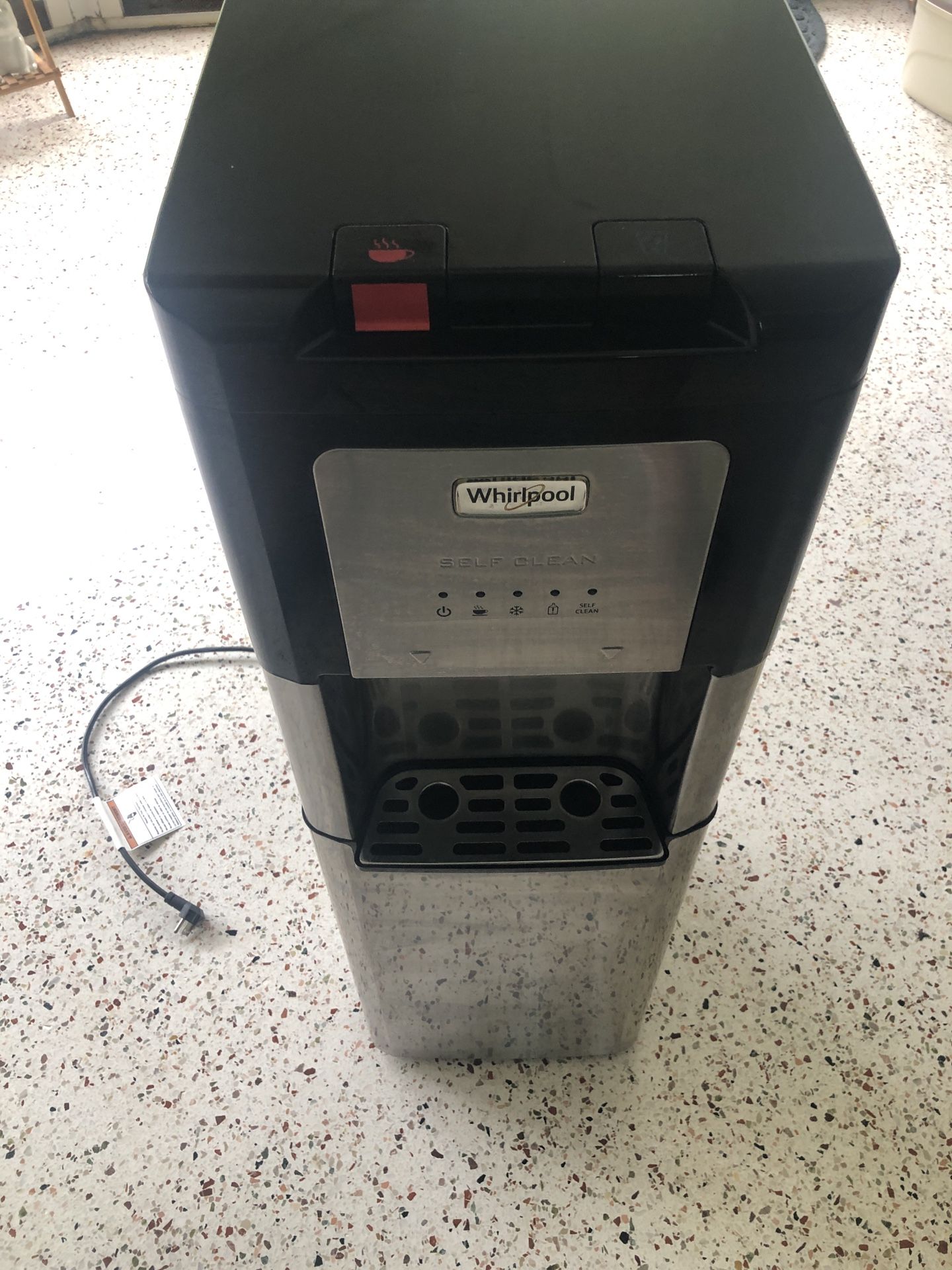 Whirlpool Self Cleaning, Hot and Cold, Stainless Bottom Load Water Cooler Dispenser