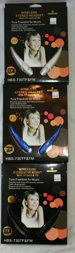 Bluetooth wireless headphones/earphones rechargeable