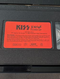 Vintage Kiss VHS tape Lot. All Tested And In Good Working