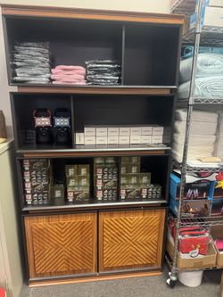 70” Tall Bookshelf 5 Tier Bookcase with Storage Cabinet Mid-Century Modern Wood Book Shelf