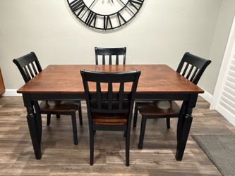 Dining table and chairs