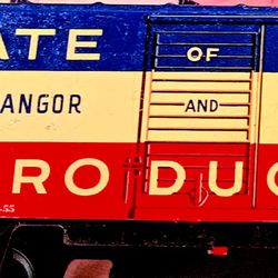 1940s Middle STATE OF MAINE RAILWAY TRAIN 