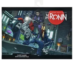 NECA TMNT The Last Ronin Casey Marie with Motorcycle