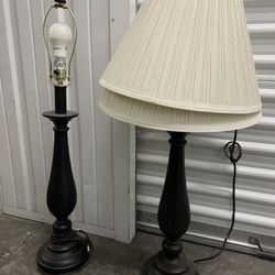 Two End table Lamps. 