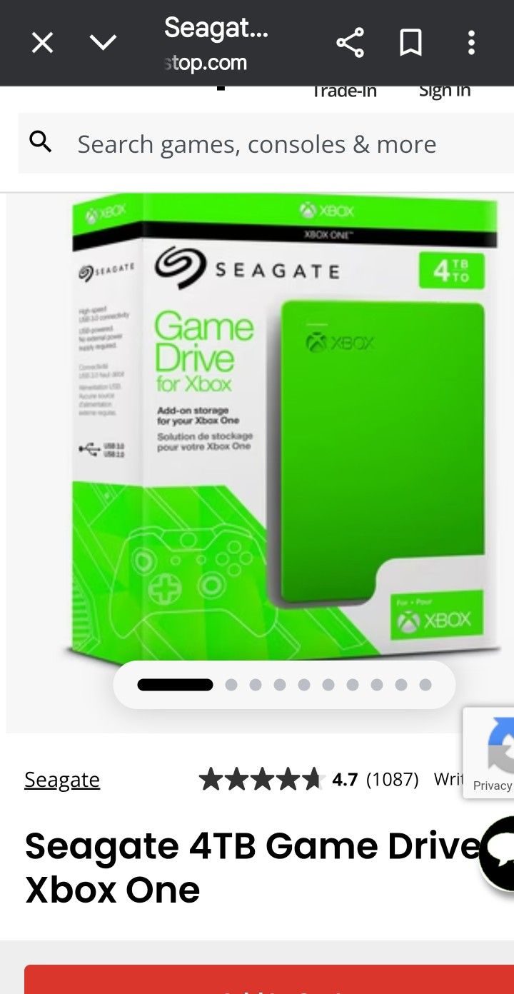 Selling A Seagate Xbox 4tb External Hard Drive