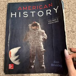 Book American history volume 2:from 1865 Alan Brinkley