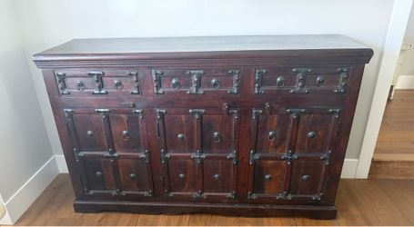 Solid teak side board