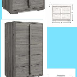 Dresser Chest & 2 Nighstands (price is Only For Dresser)