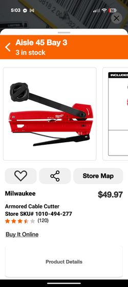 Milwaukee Armored Cable Cutter