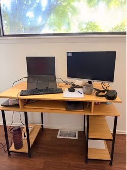 Wooden office desk