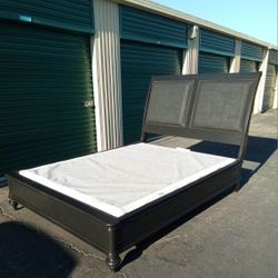 QUEEN BED FRAME WITH BOX SPRING 