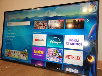 50" TCL roku smart tv 4k great condition comes with mount.  No remote u can use universal or buy replacement Roku Remote At Walmart 