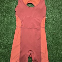 Fabletics Motion365+ Open Back 7" Onepiece – Terracotta – Women’s Small – NWT