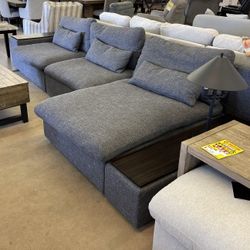 Divani Casa Paseo Charcoal Modular Sectional /3pc