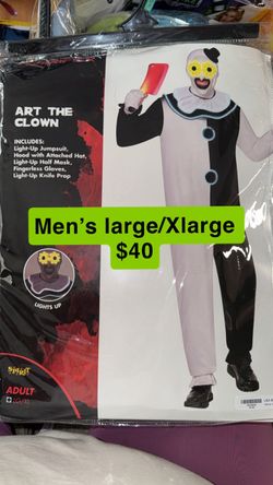 Art the Clown Halloween Costume LG/XL