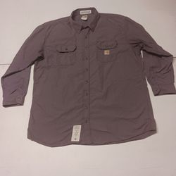 Carhartt Mens 3XL FR Gray Work Shirt