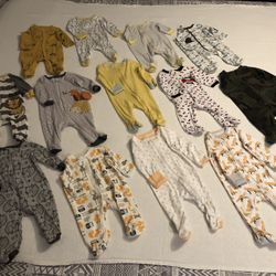 0-3 Months Infant Boy Sleepers