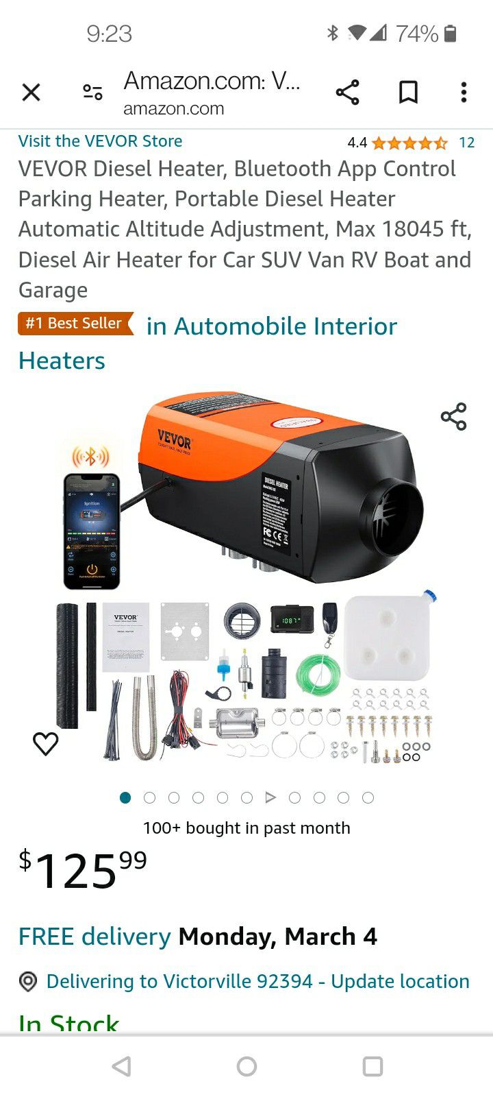 Rv Or Semi Heater 