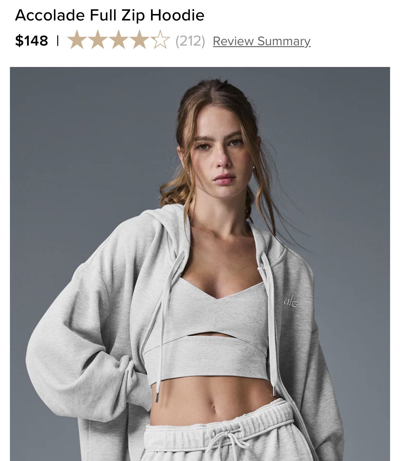 Alo Full Zip Hoodie