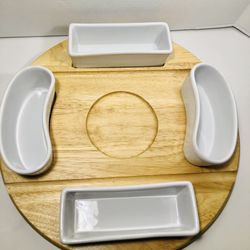 Rare Find… charcuterie board large And/or fondue set