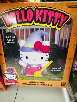 New Halloween inflatable -$25 hello kitty’s , $30 maleficent only available