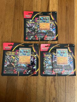 3x Pokemon Mega Evolutions Pitch Black Blister