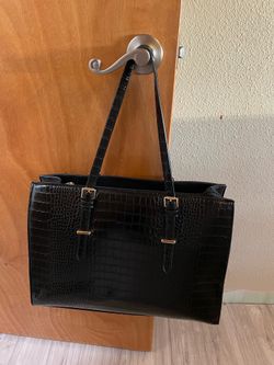 Expensive leather office bag