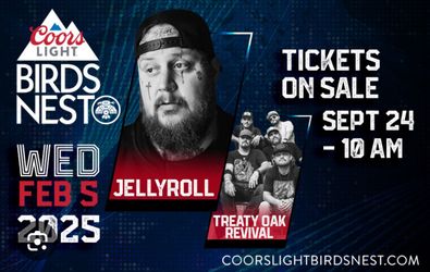 JELLY ROLL WEDNESDAY BIRDS NEST TICKETS