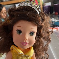 Disney Belle 14” Dolls W/shoes & Crown 