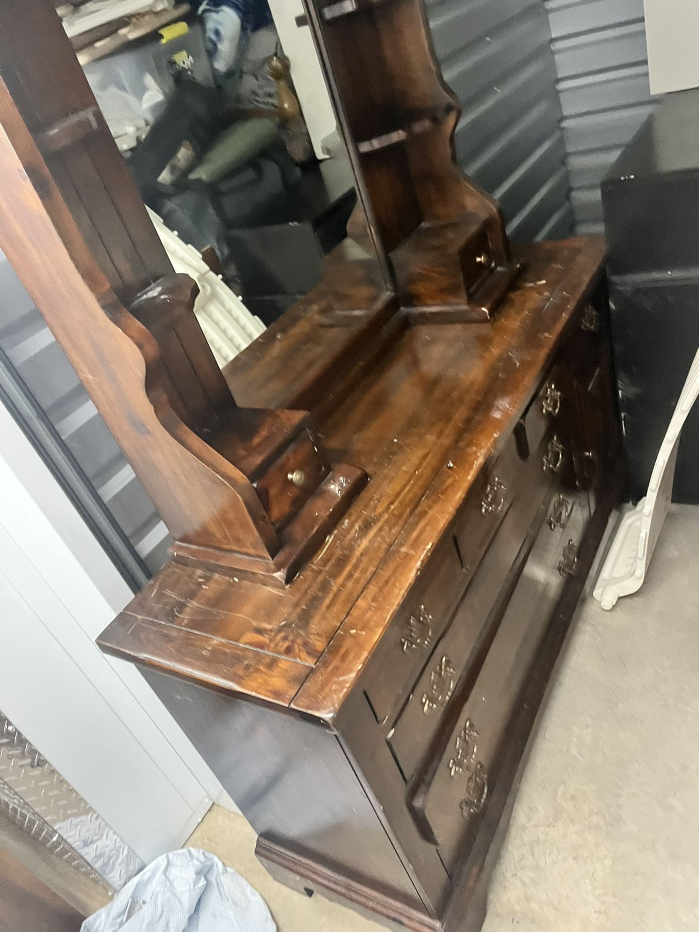 Antique Dresser An Mirror