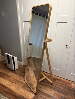 IKEA Floor mirror, ash, 20 1/2x65 3/4 "