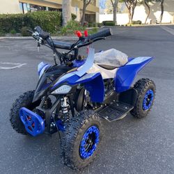 Kids Gas Powered ATV 49cc 4-Wheeler | 15 MPH Off-Road Quad Bike , mix weight 130lb