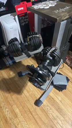 Nautilus (Bow flex) Adjustable dumbells