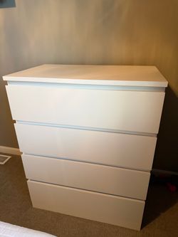 White 4-Drawer Dresser