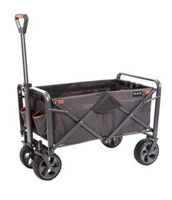 Mac Sports XL Folding Wagon w/ Brakes All Terrain Steel Frame 350lbs Brand New