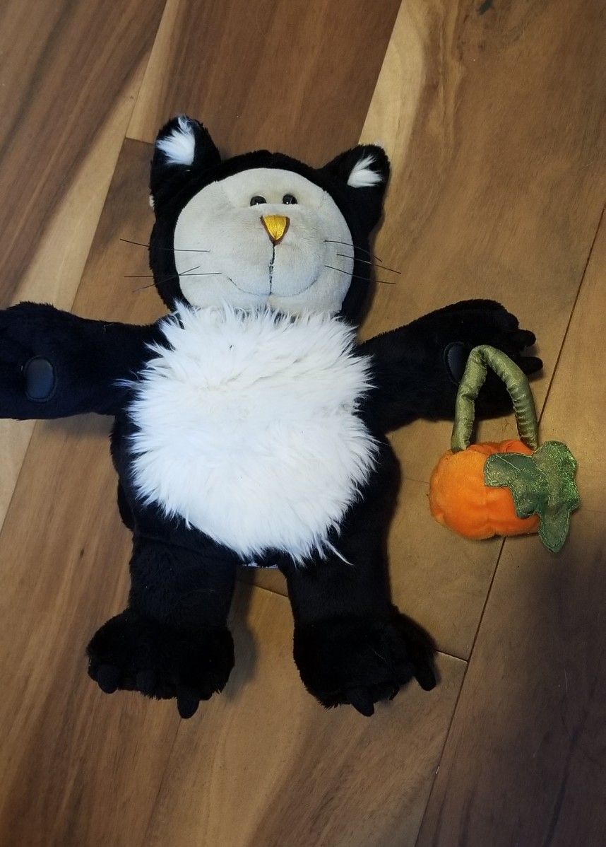 Starbucks Ltd Ed Halloween Stuffed Teddy Bear Cat Costume Lot