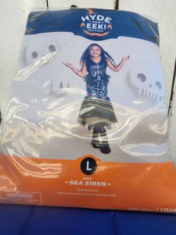 Kids' Sea Siren Halloween Costume Size L 10-12