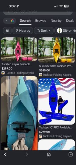 Tuckdeck foldable kayak