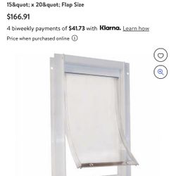 1/2 Off Sale.!!”Replacement Dog Door Flap” 15” X 20” -NEW