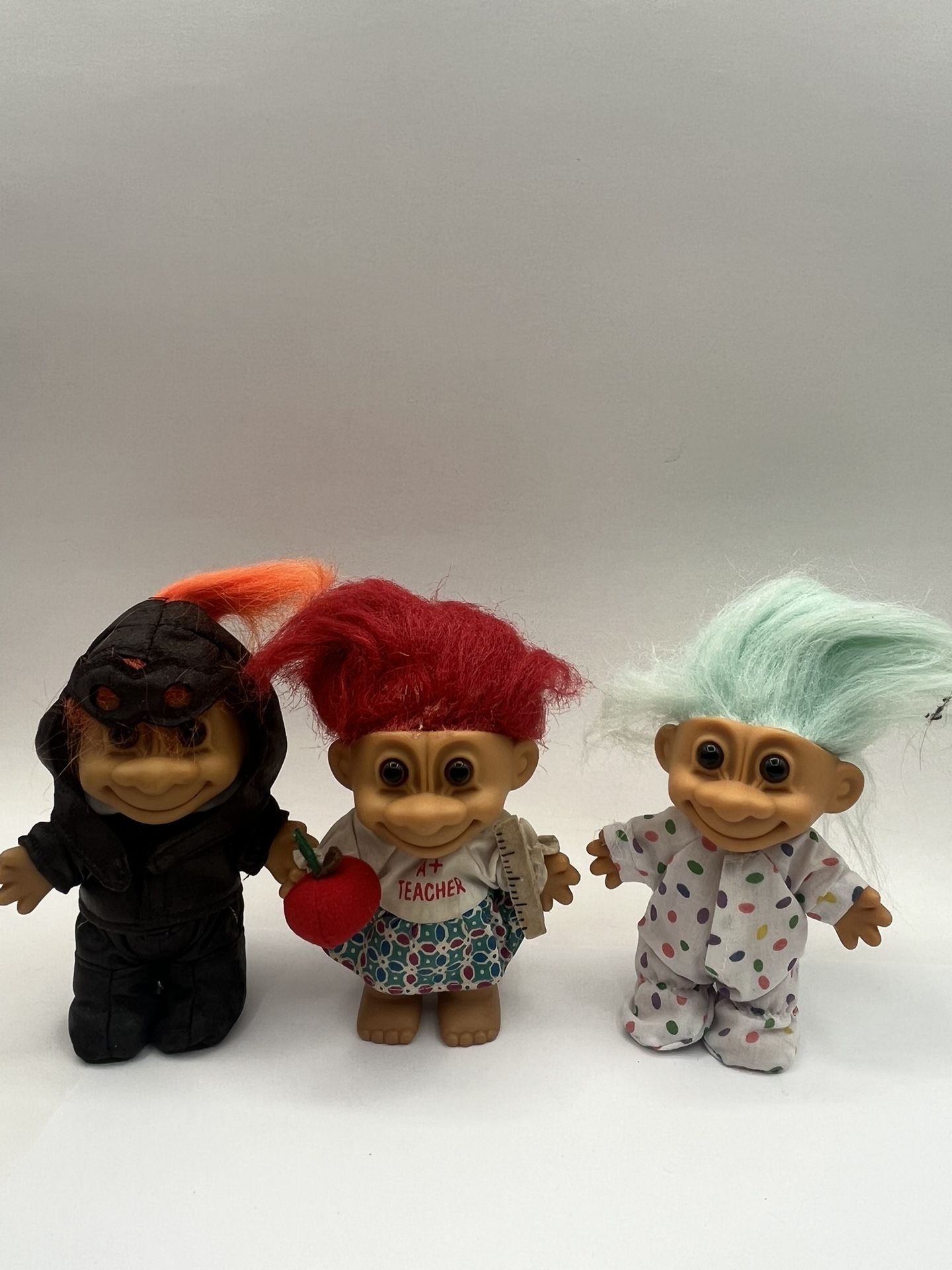 RUSS Troll Dolls : Chicago Sox & Bears. Set Of 3 Pieces.