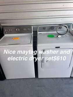 Nice Maytag Washer And Electric dryer Set