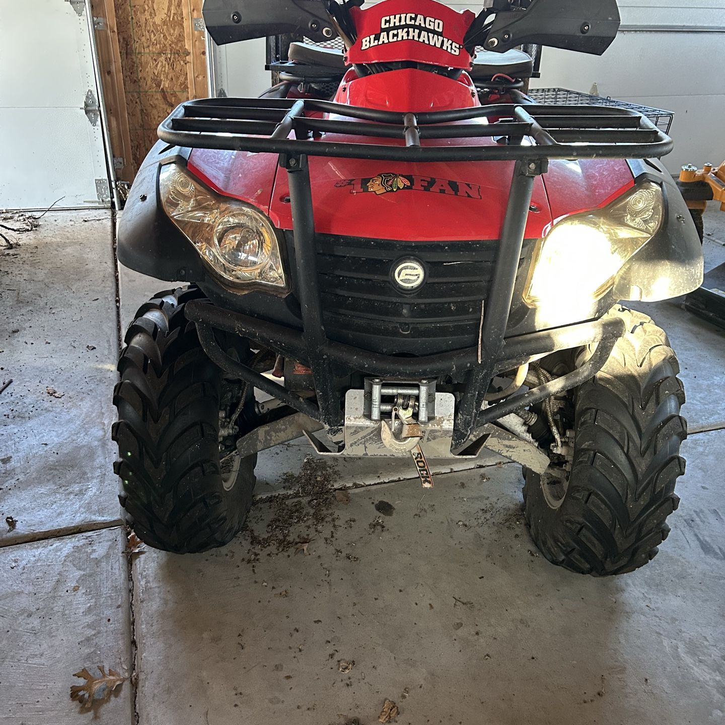 CFMoto 625cc Atv 4x4 winch rack low miles for Sale in Batavia, IL - OfferUp
