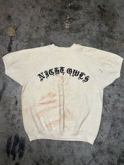 Vintage night owls car motorcycle club thick shirt  60s 70s