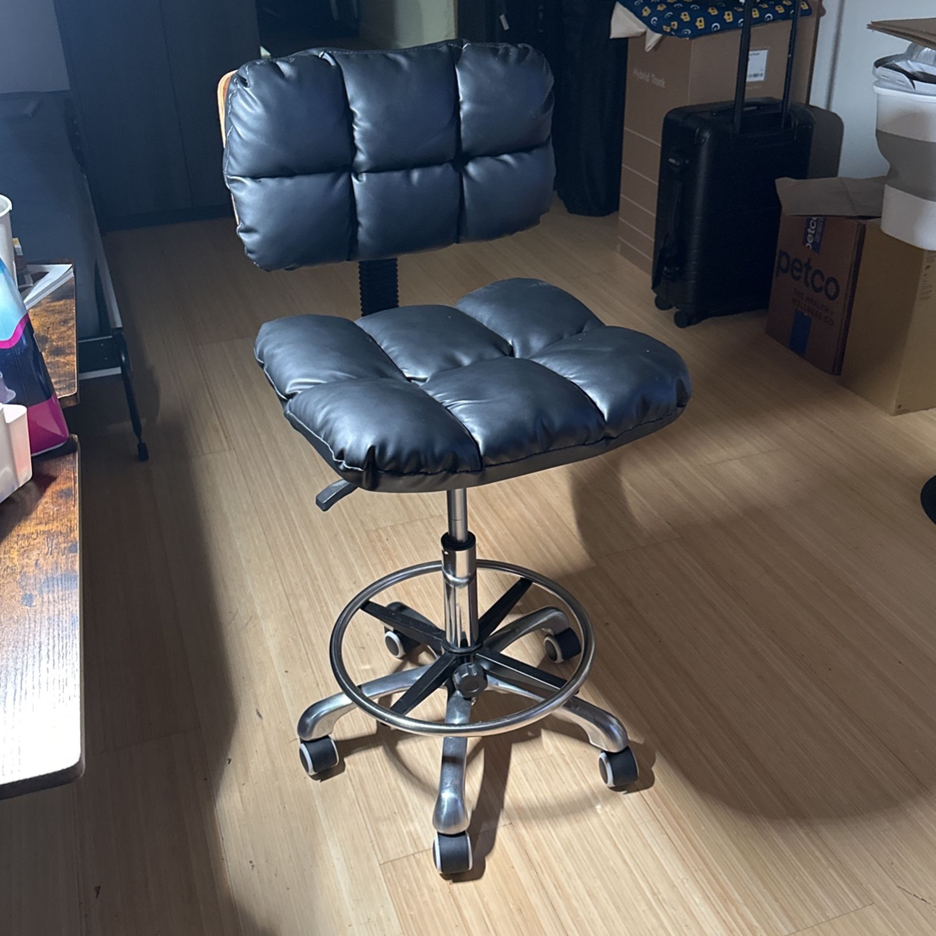 Leather Cushion Adjustable Office Chair (MSRP $199)