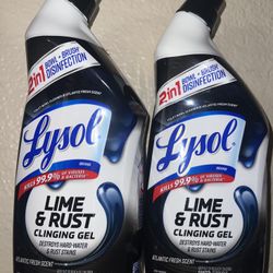 Lysol Lime & Rust toilet bowl cleaner gel