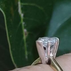 40 Point Diamond Marquis 14k Yellow Gold Promise Ring Magic Gold Jewelry Co Beautiful G Colored SI .Ring Size 5.5