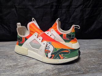 Adidas NMD XR1 Custom Miami Hurricanes Sneakers