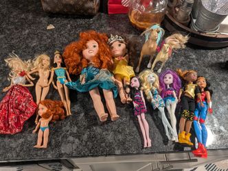 Barbies, Monster High, Disney Dolls All For $30